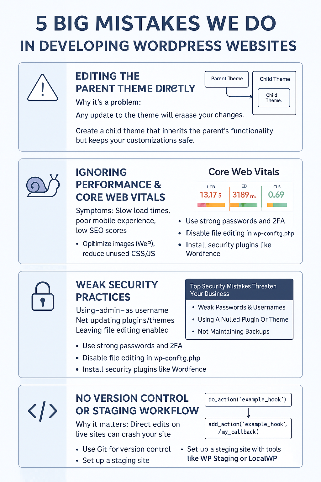 Wordpress Common Mistakes